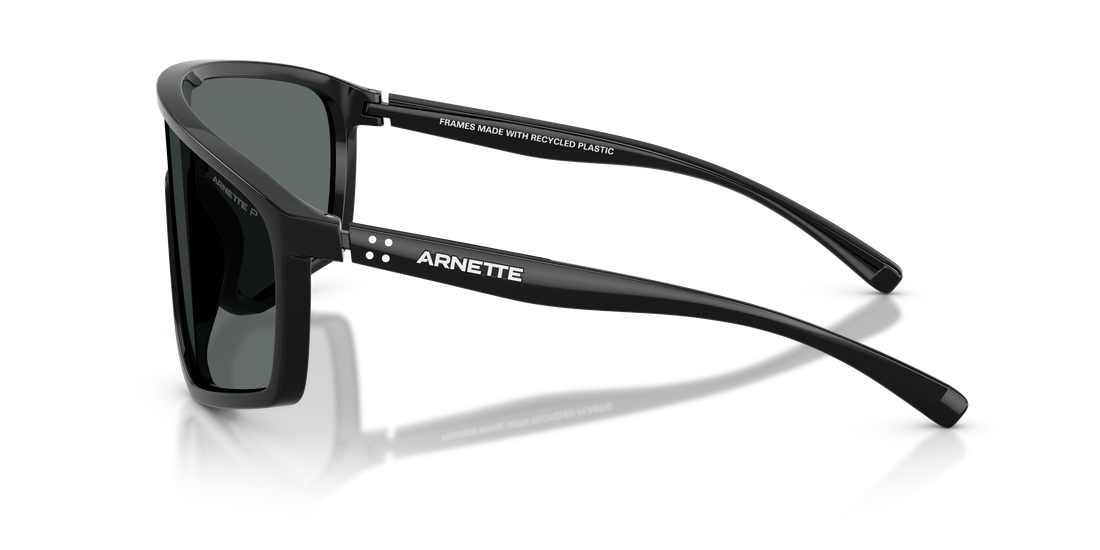 Óculos de sol arnette an4360 stripe-m 290081 negro pillow masculino tamanho 36mm - Vista de detalhe