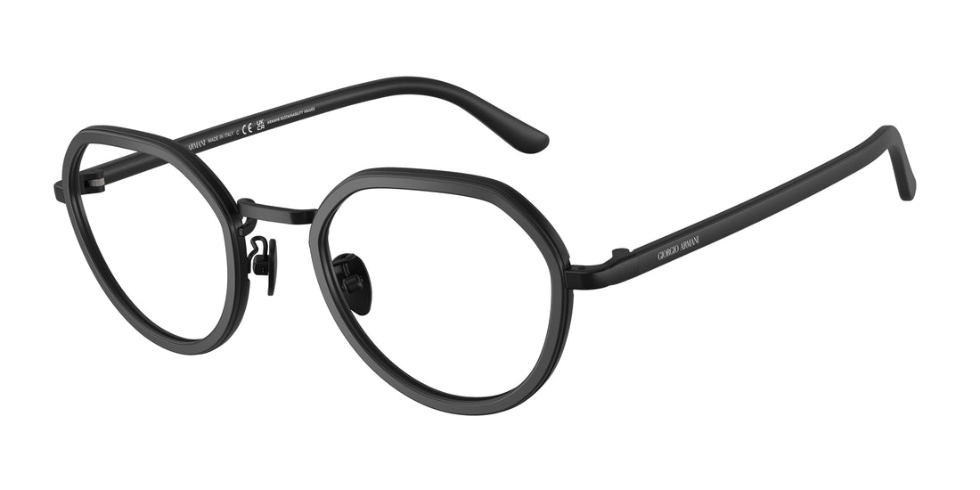 Óculos graduados giorgio armani ar5167 3001 negro round masculino tamanho 49mm - Vista principal