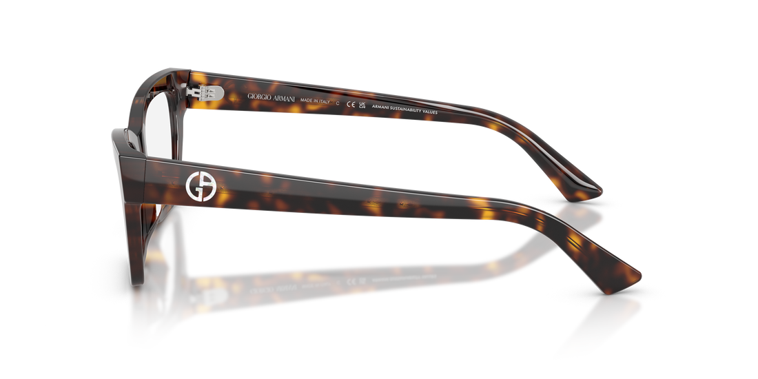 Prescription glasses giorgio armani ar7285hu 5879 havana cat eye femenino size 51mm - Detailed view