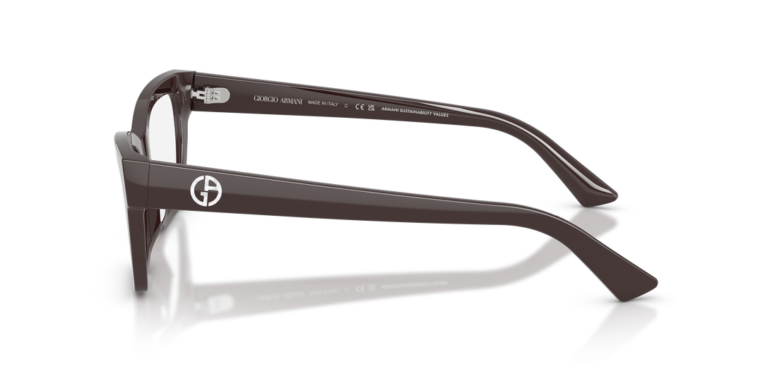 Prescription glasses giorgio armani ar7285hu 6306 violeta cat eye femenino size 51mm - Detailed view