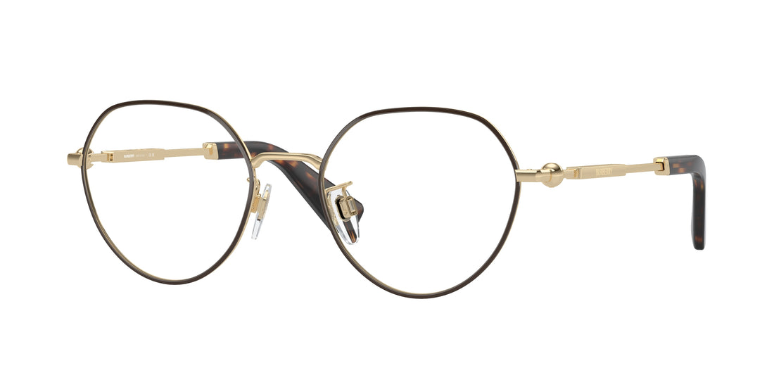 Óculos graduados burberry be1388d 1109 marron round masculino tamanho 51mm - Vista principal