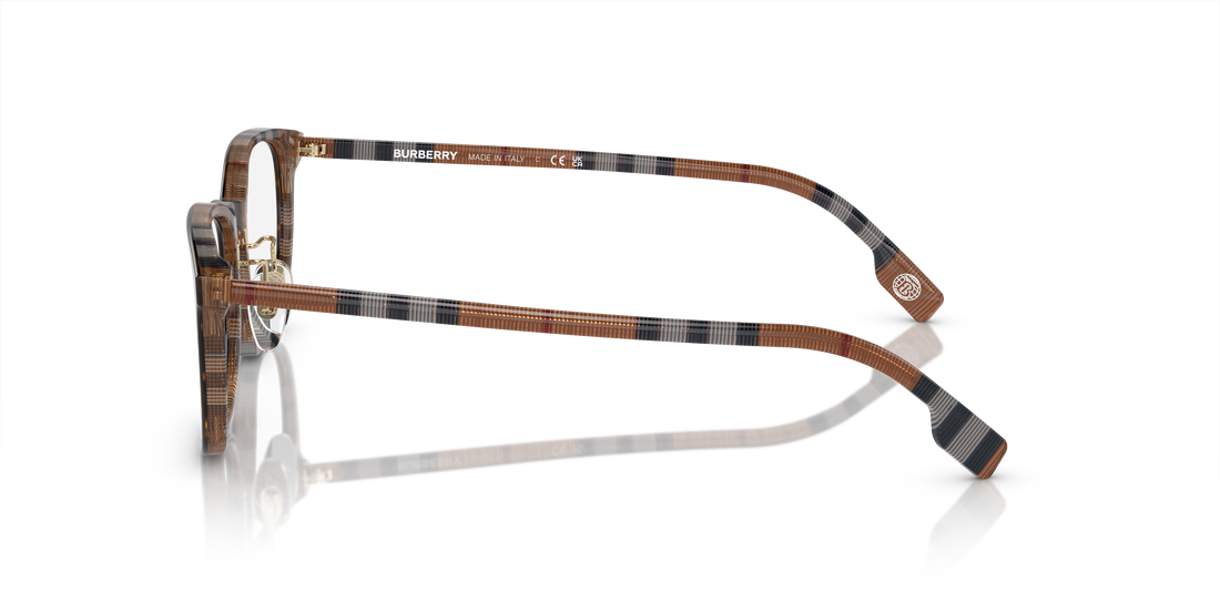 Brillen burberry be2371d 4102 havana rectangular femenino größe 53mm - Detailansicht