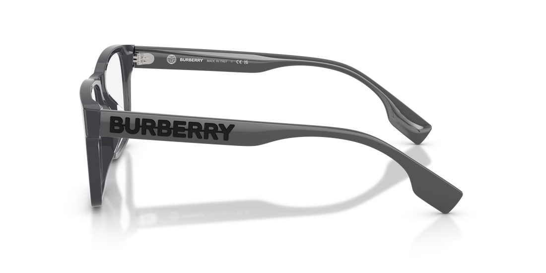 Brillen burberry be2393d 4185 gris rectangular masculino größe 55mm - Detailansicht