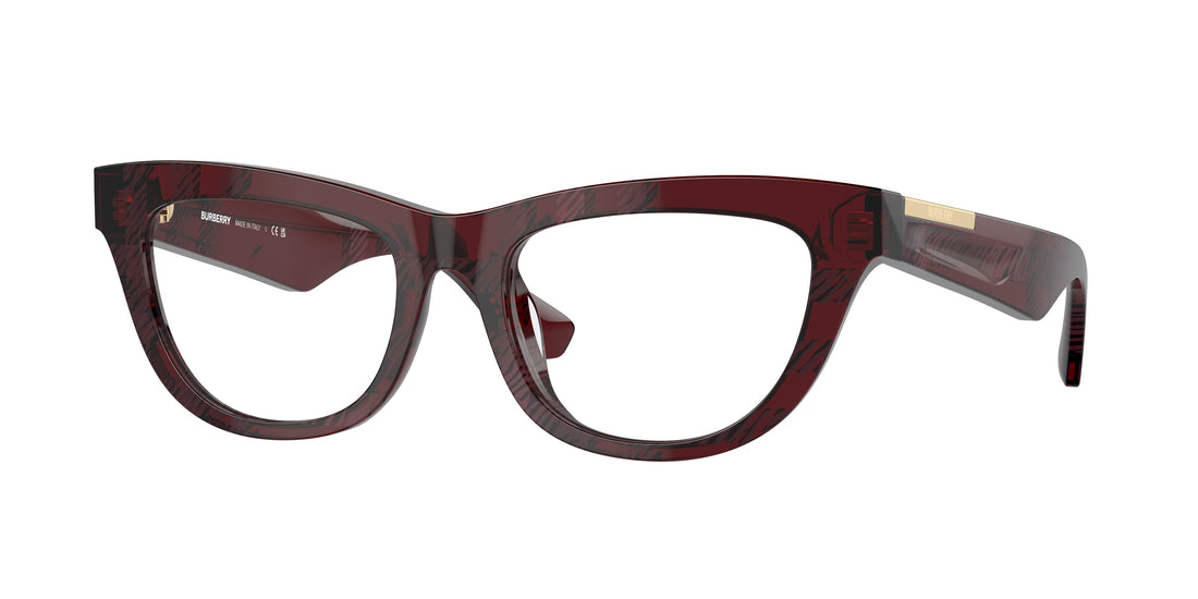 Óculos graduados burberry be2406u 4115 rojo rectangular femenino tamanho 52mm - Vista principal
