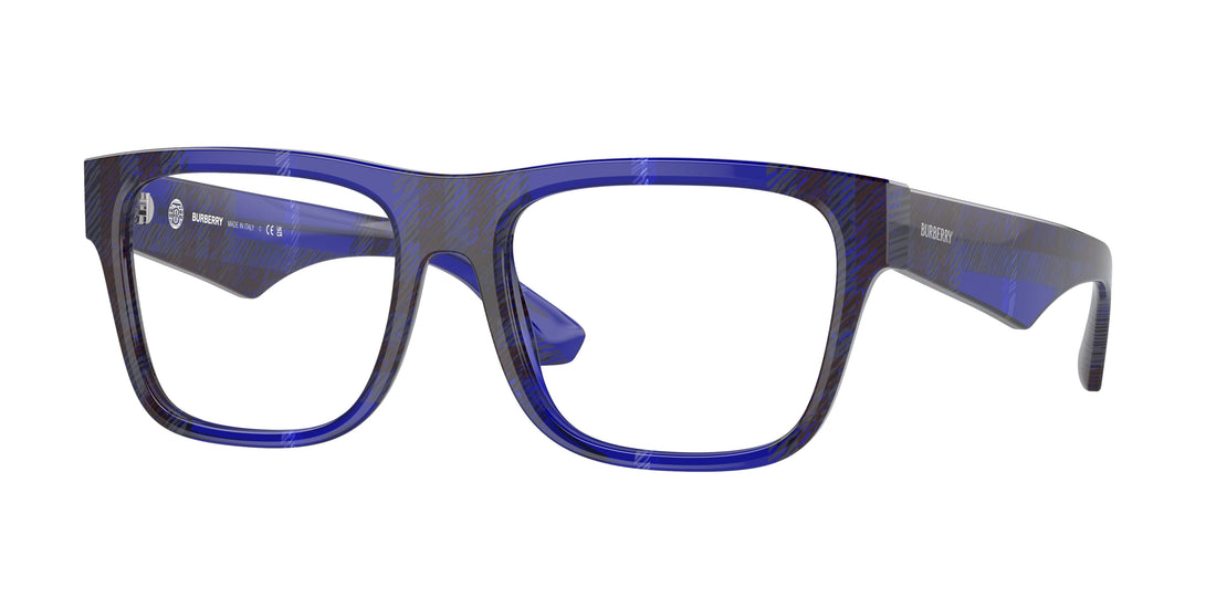 Óculos graduados burberry be2411 4114 azul square masculino tamanho 55mm - Vista principal