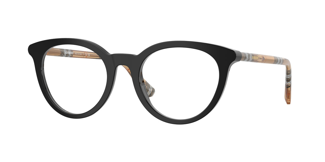 Brillen burberry be2429 4161 negro round femenino größe 50mm - Hauptansicht