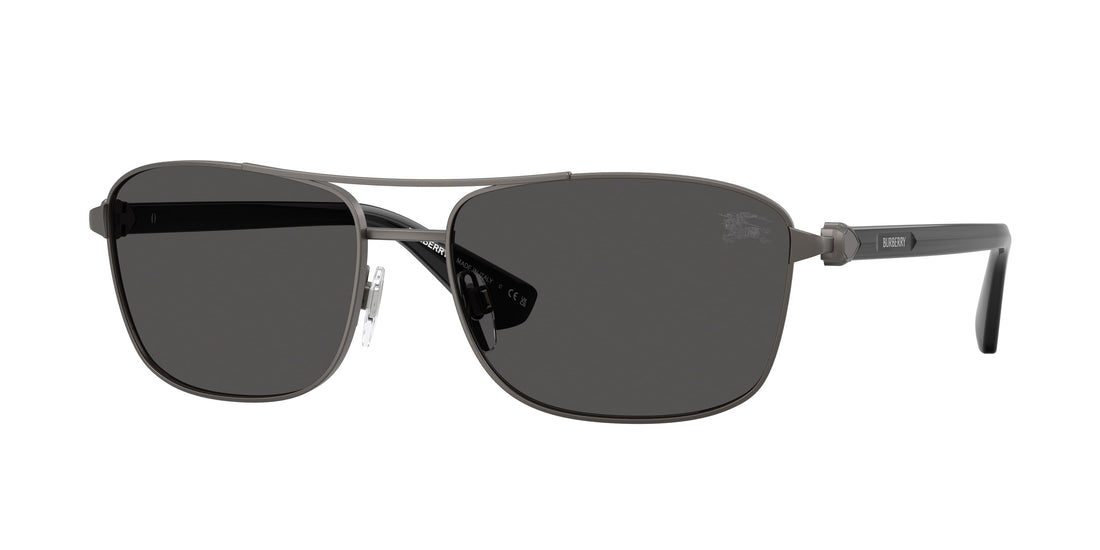 Solglasögon burberry be3163 131687 gris rectangular masculino storlek 60mm - Huvudvy