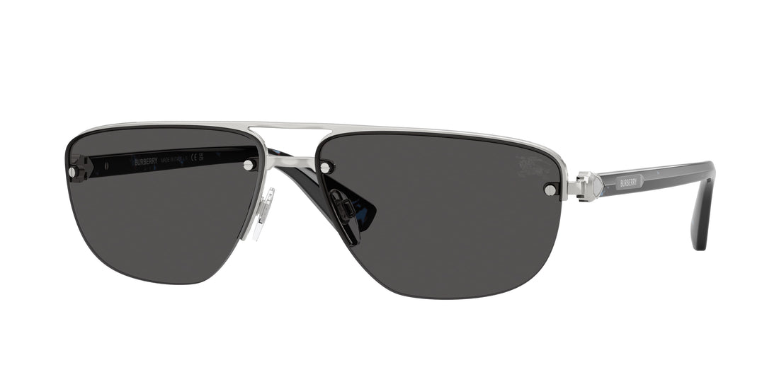 Solglasögon burberry be3164 100587 plateado irregular masculino storlek 62mm - Huvudvy
