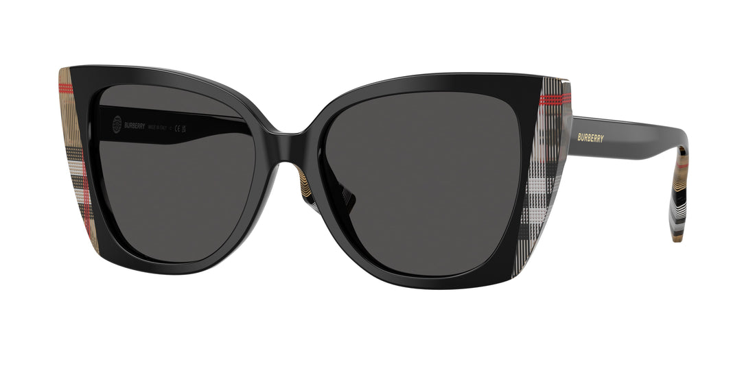 Solglasögon burberry be4393 meryl 405587 negro cat eye femenino storlek 54mm - Huvudvy