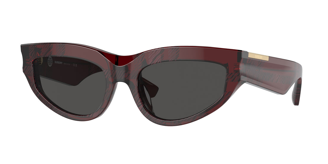 Solglasögon burberry be4425u 411587 rojo cat eye femenino storlek 55mm - Huvudvy