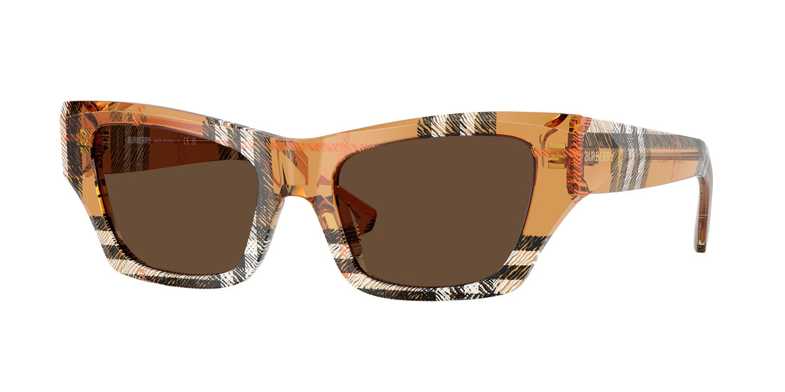 Solglasögon burberry be4441u 414673 marron cat eye femenino storlek 52mm - Huvudvy