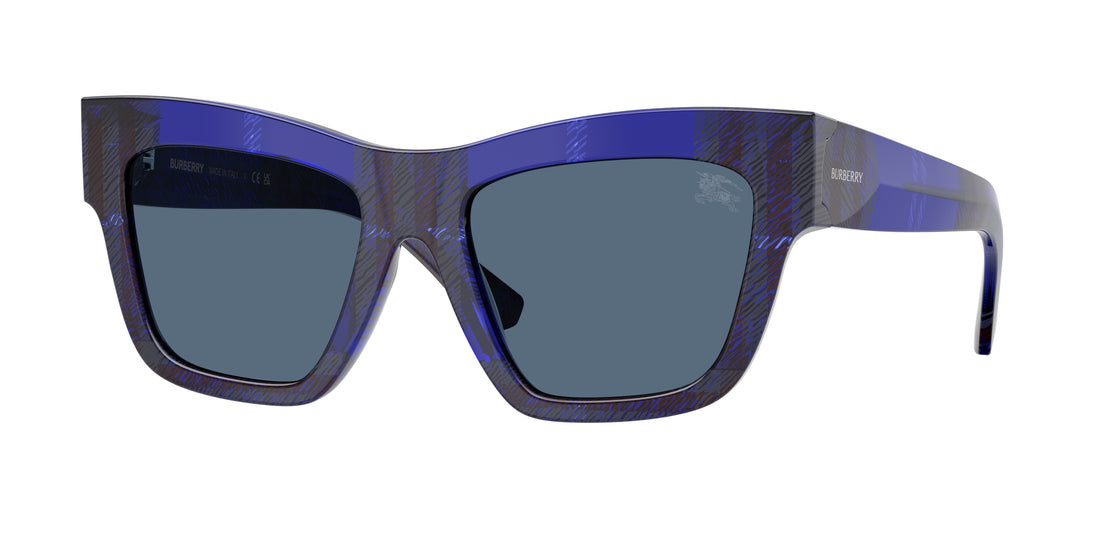 Solglasögon burberry be4449 411480 azul square femenino storlek 53mm - Huvudvy