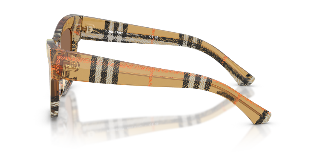 Sonnenbrillen burberry be4449 414673 marron square femenino größe 53mm - Detailansicht