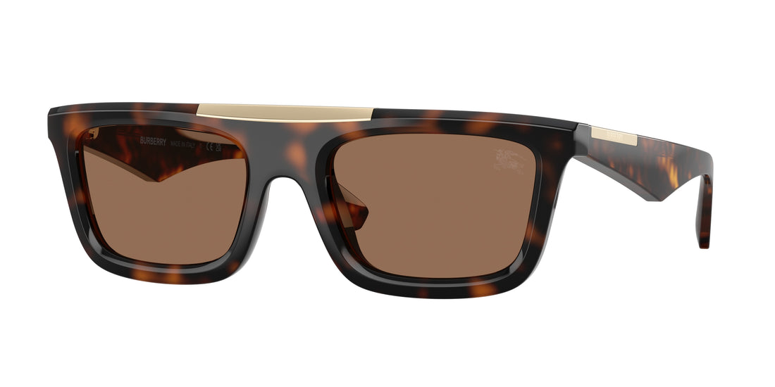 Solglasögon burberry be4451u 300273 marron rectangular masculino storlek 54mm - Huvudvy