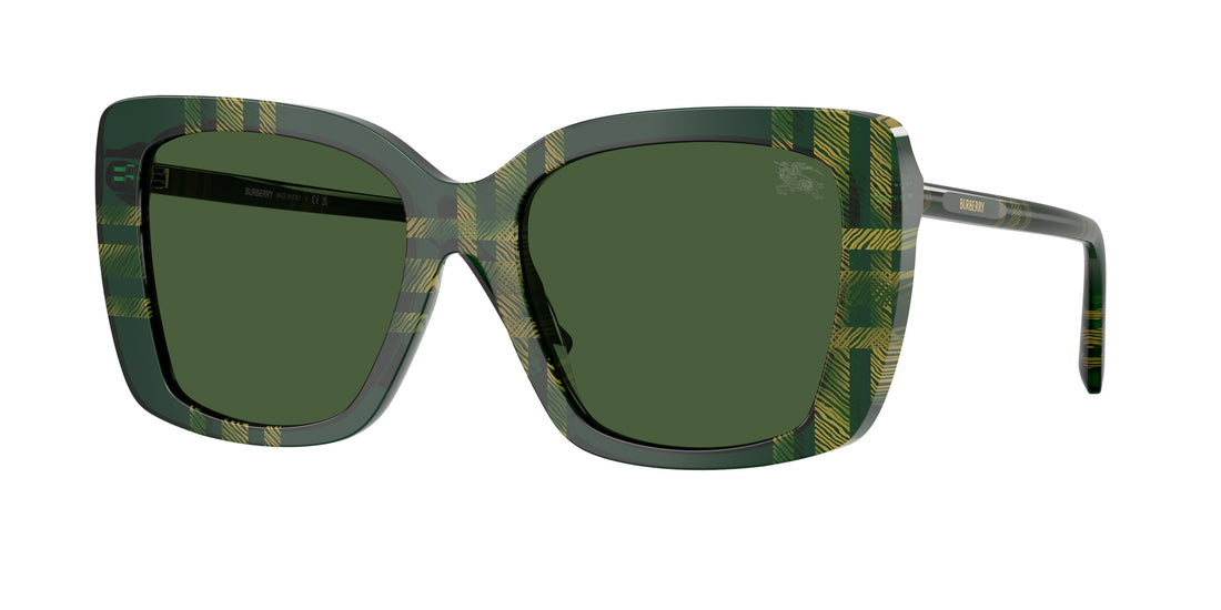 Solglasögon burberry be4456 416971 verde square femenino storlek 54mm - Huvudvy
