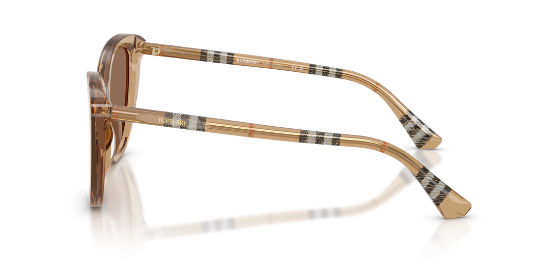 Solglasögon burberry be4457 416473 beige cat eye femenino storlek 55mm - Detaljvy