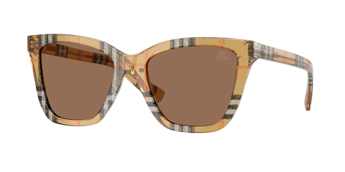 Solglasögon burberry be4470 416373 marron square femenino storlek 54mm - Huvudvy