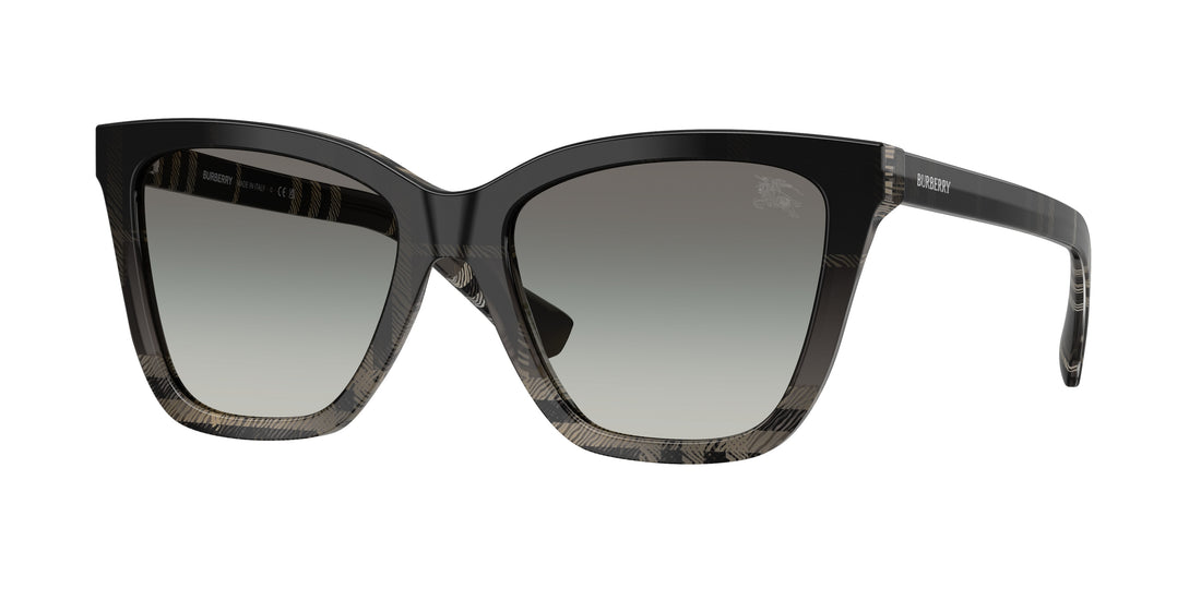 Solglasögon burberry be4470 420011 gris square femenino storlek 54mm - Huvudvy
