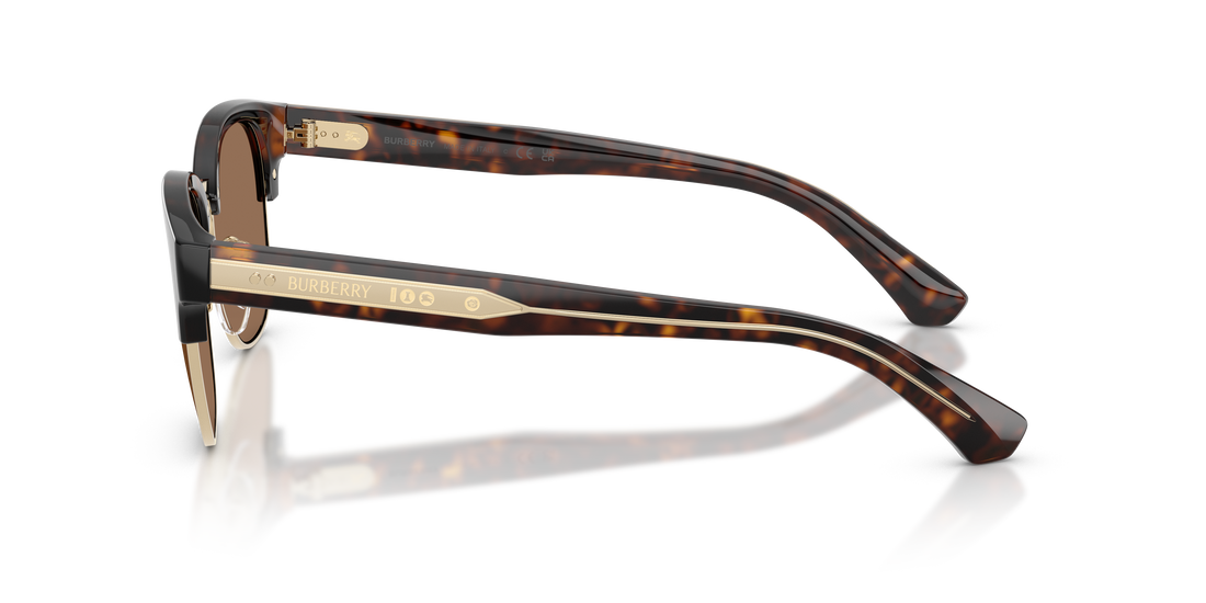 Sonnenbrillen burberry be4485 420573 marron round masculino größe 52mm - Detailansicht