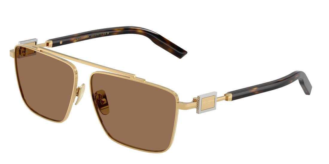 Occhiali da sole dolce & gabbana dg2336 02/73 dorado square masculino taglia 59mm - Vista principale
