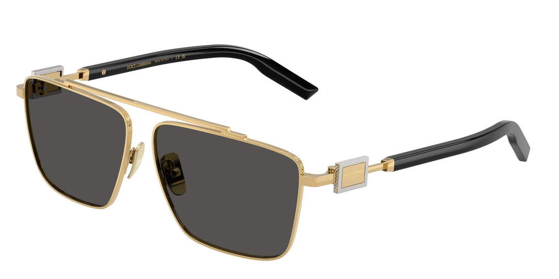 Óculos de sol dolce & gabbana dg2336 02/87 dorado square masculino tamanho 59mm - Vista principal