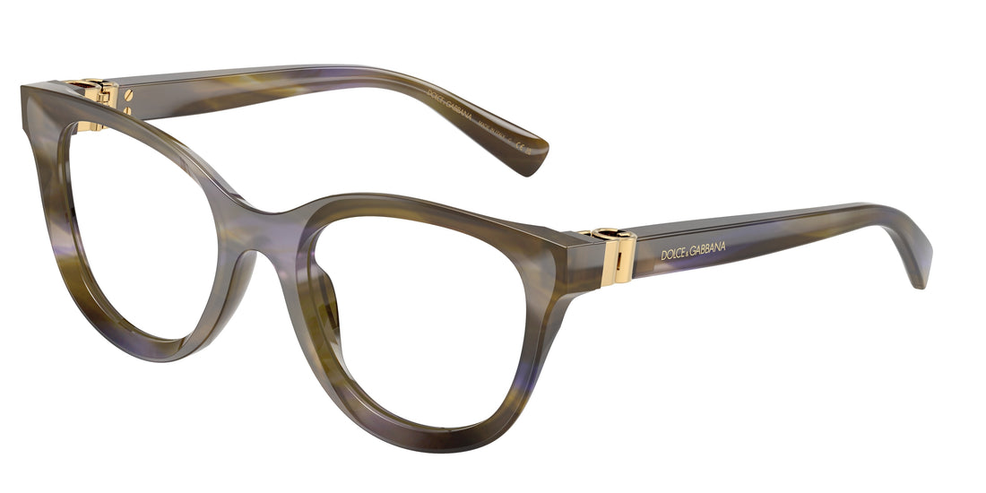 Óculos graduados dolce & gabbana dg3437 3447 verde pantos femenino tamanho 51mm - Vista principal