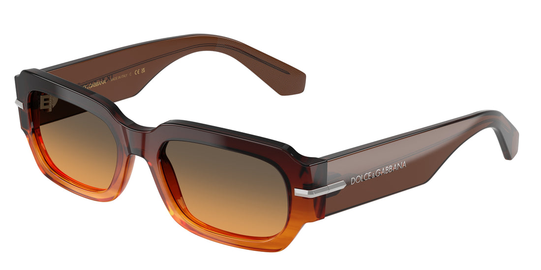 Óculos de sol dolce & gabbana dg4485 348618 marron rectangular masculino tamanho 54mm - Vista principal