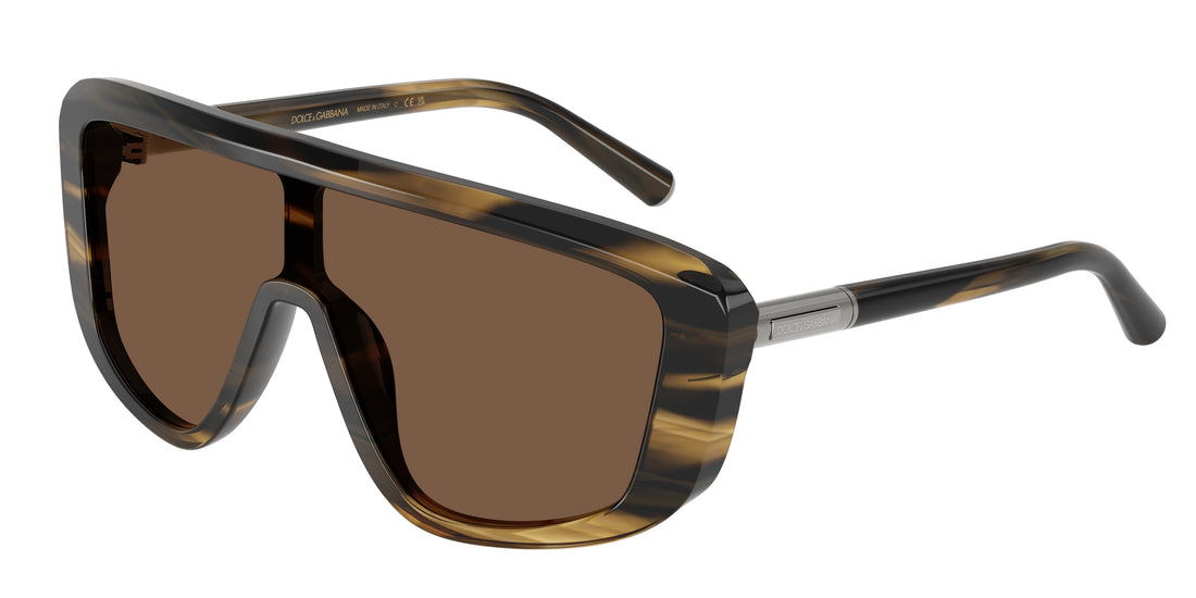 Occhiali da sole dolce & gabbana dg4520 306373 havana rectangular masculino taglia 28mm - Vista principale