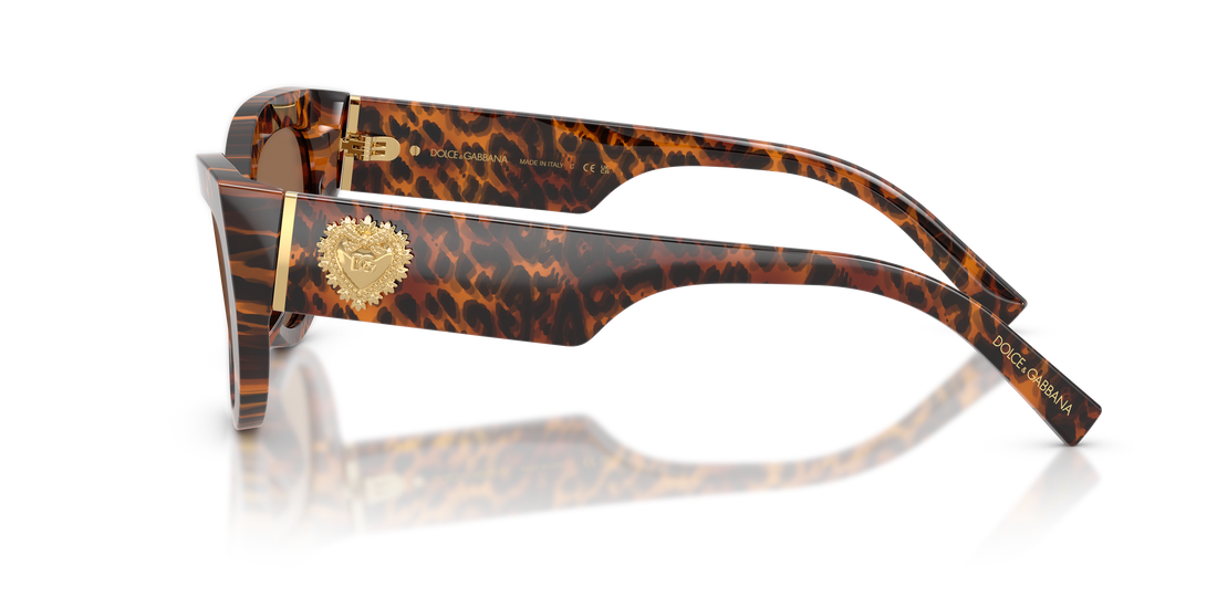 Óculos de sol dolce & gabbana dg4536 347073 marron cat eye femenino tamanho 55mm - Vista de detalhe