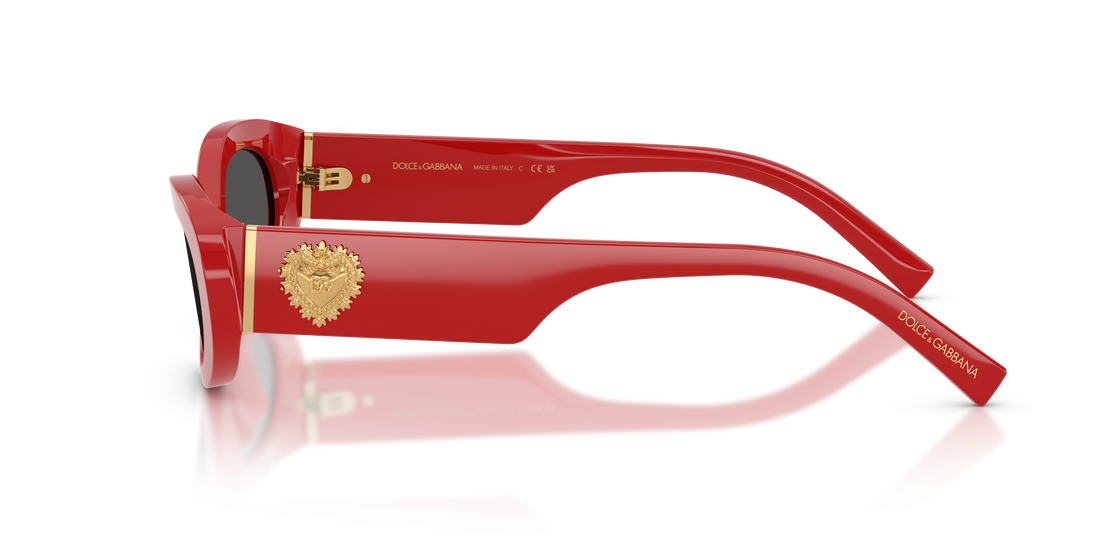 Óculos de sol dolce & gabbana dg4537 308887 rojo oval femenino tamanho 53mm - Vista de detalhe