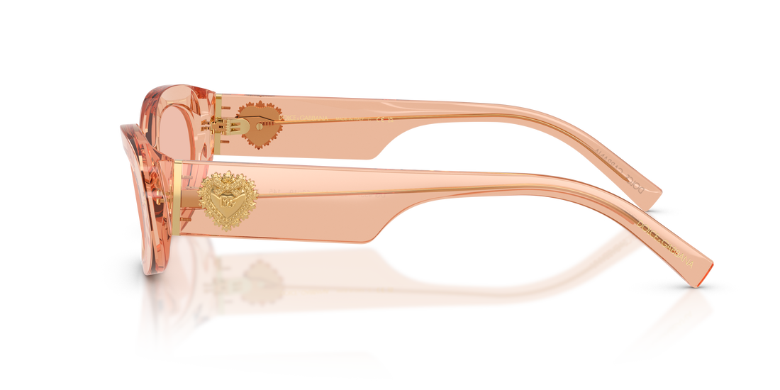 Óculos de sol dolce & gabbana dg4537 322684 rosa oval femenino tamanho 53mm - Vista de detalhe