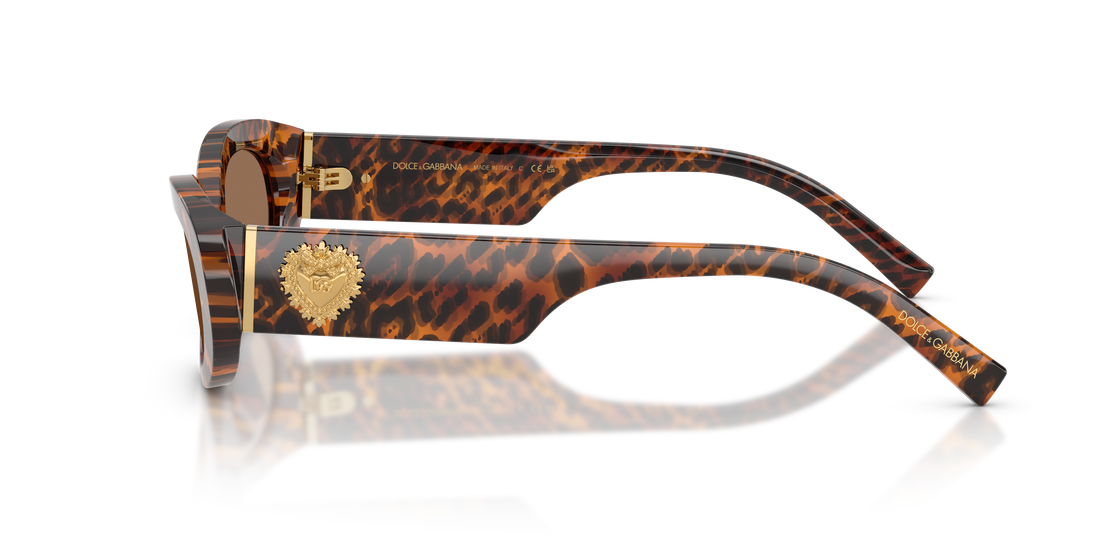 Occhiali da sole dolce & gabbana dg4537 347073 marron oval femenino taglia 53mm - Vista dettagliata