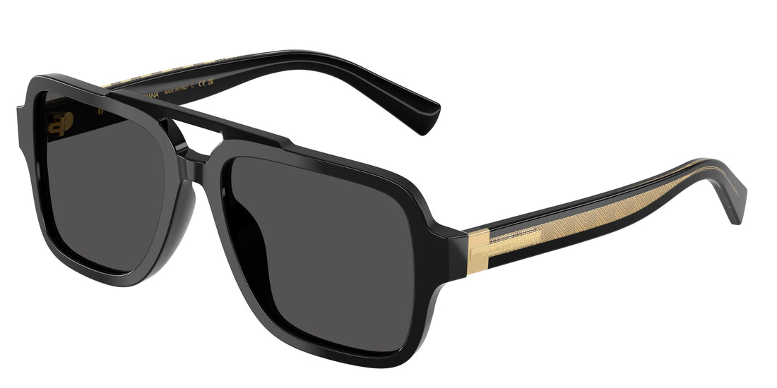 Lunettes de soleil dolce & gabbana dg4544 501/87 negro pilot masculino taille 56mm - Vue principale
