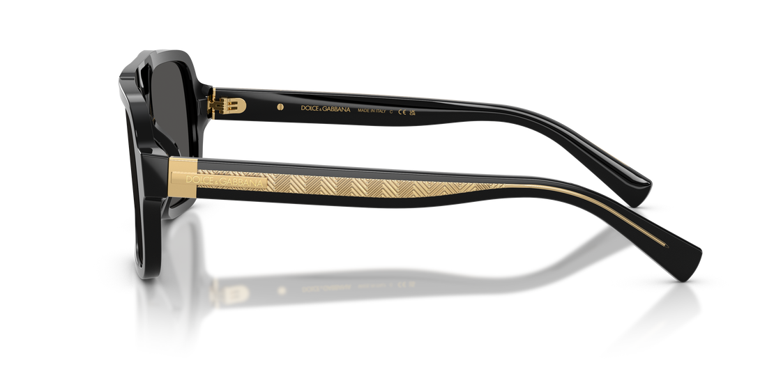 Lunettes de soleil dolce & gabbana dg4544 501/87 negro pilot masculino taille 56mm - Vue détaillée