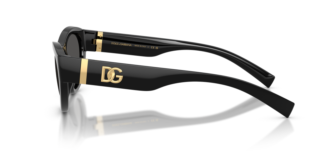 Óculos de sol dolce & gabbana dg6207 501/87 negro cat eye femenino tamanho 54mm - Vista de detalhe