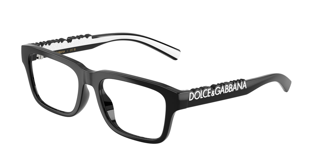 Gafas graduadas dolce & gabbana dx5008 501 negro rectangular infantil talla 49mm - Vista principal