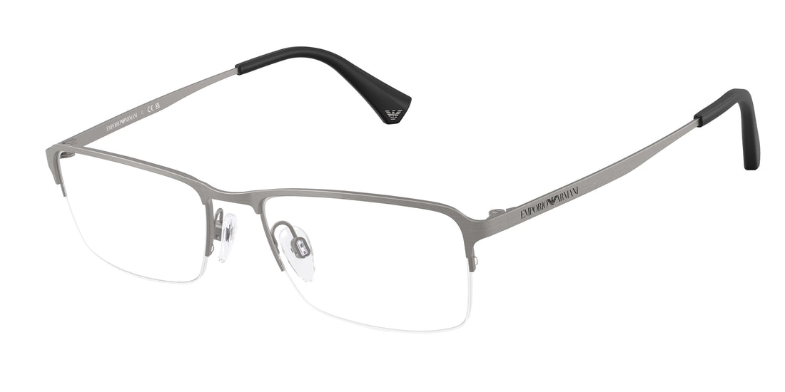 Óculos graduados emporio armani ea1044td 3032 gris rectangular masculino tamanho 55mm - Vista principal
