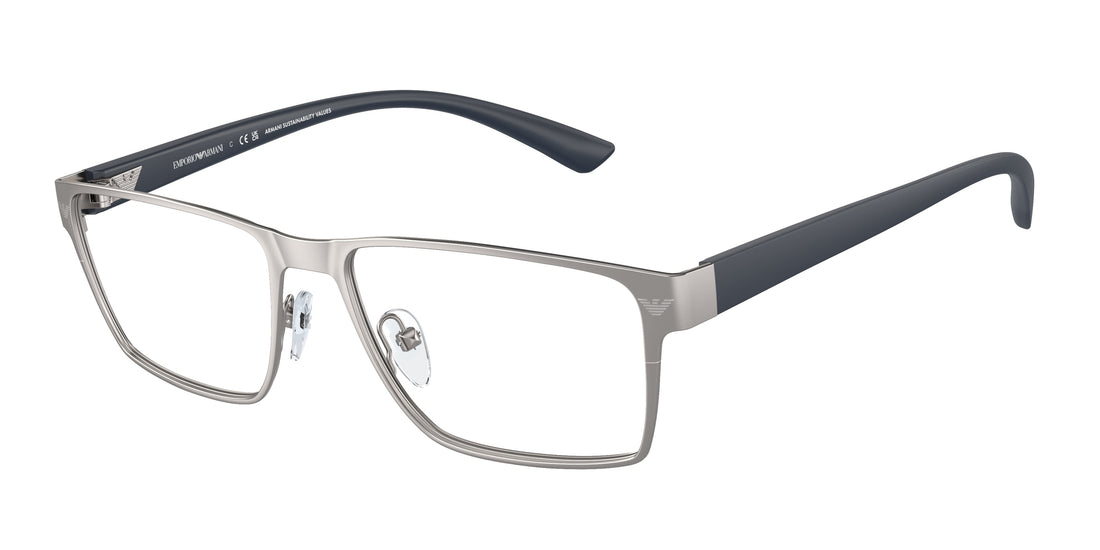Brillen emporio armani ea1157 3003 gris rectangular masculino größe 55mm - Hauptansicht