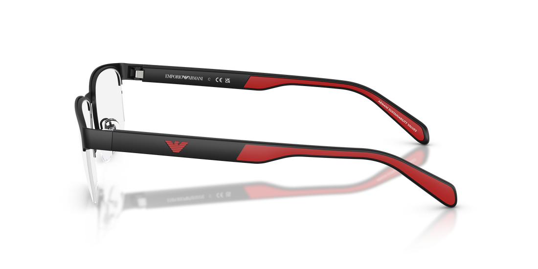 Brillen emporio armani ea1162 3085 negro irregular masculino größe 56mm - Detailansicht