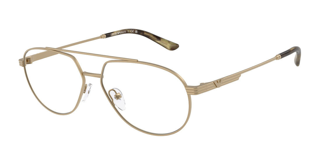 Brillen emporio armani ea1165 3002 oro pilot masculino größe 56mm - Hauptansicht