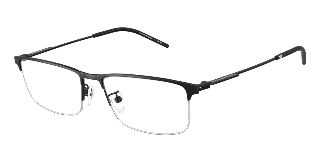 Óculos graduados emporio armani ea1168d 3001 negro rectangular masculino tamanho 56mm - Vista principal