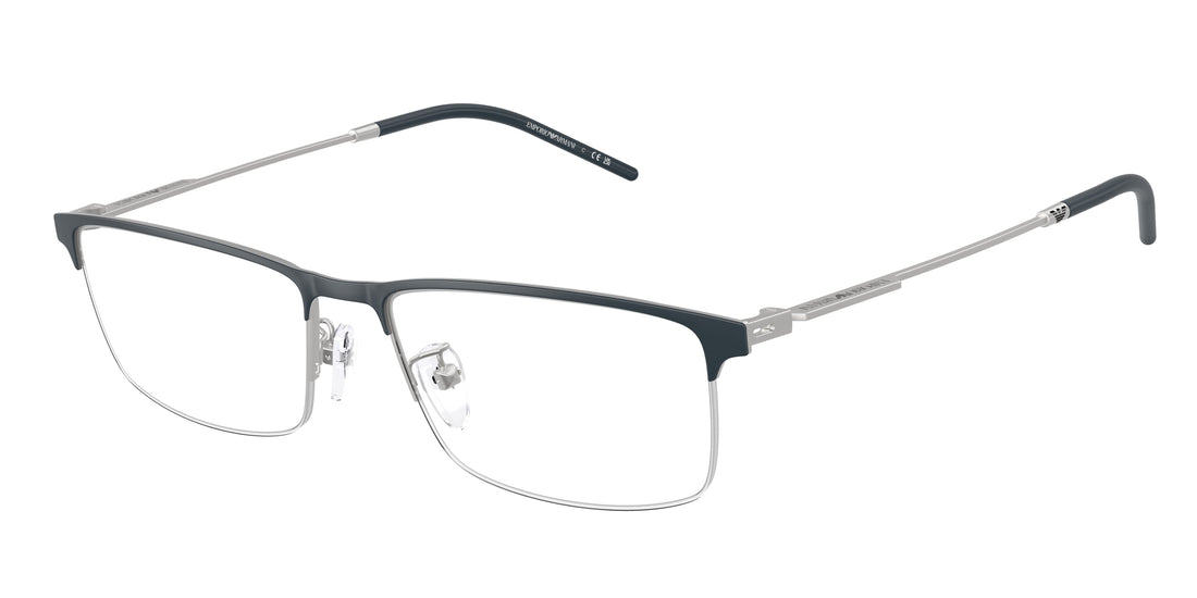 Óculos graduados emporio armani ea1168d 3042 azul rectangular masculino tamanho 56mm - Vista principal