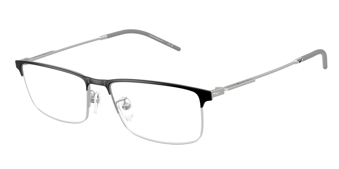 Óculos graduados emporio armani ea1168d 3061 negro rectangular masculino tamanho 56mm - Vista principal