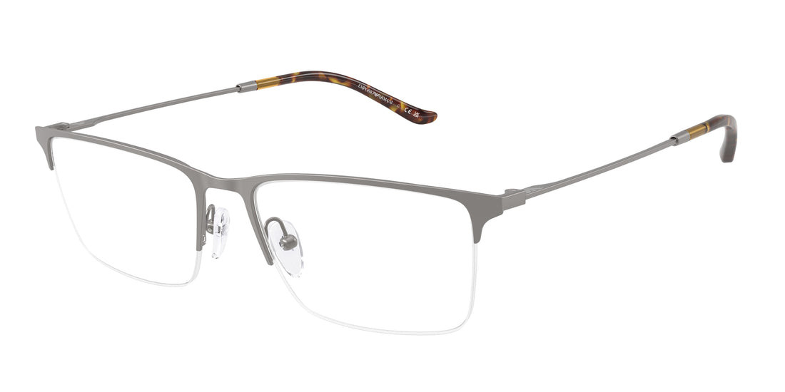Brillen emporio armani ea1171 3003 gris rectangular masculino größe 55mm - Hauptansicht