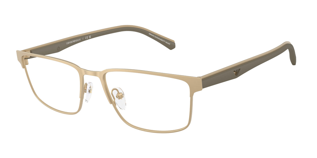 Óculos graduados emporio armani ea1175 3002 dorado rectangular masculino tamanho 54mm - Vista principal