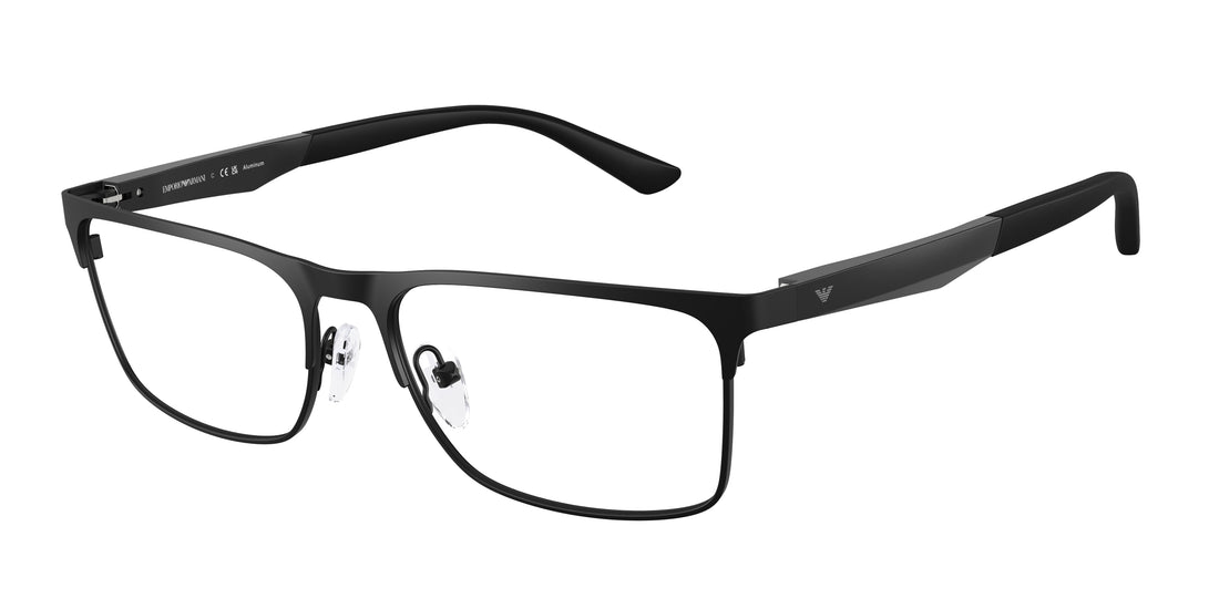 Óculos graduados emporio armani ea1183 3001 negro rectangular masculino tamanho 56mm - Vista principal