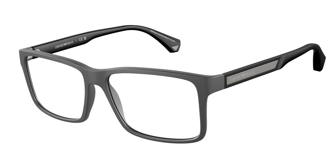 Brillen emporio armani ea3038 5126 gris rectangular masculina größe 56mm - Hauptansicht