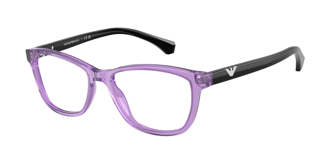 Óculos graduados emporio armani ea3099 6197 violeta cat eye femenino tamanho 54mm - Vista principal