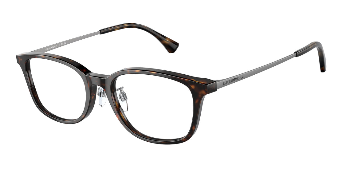 Brillen emporio armani ea3217d 5026 havana pillow masculino größe 52mm - Hauptansicht