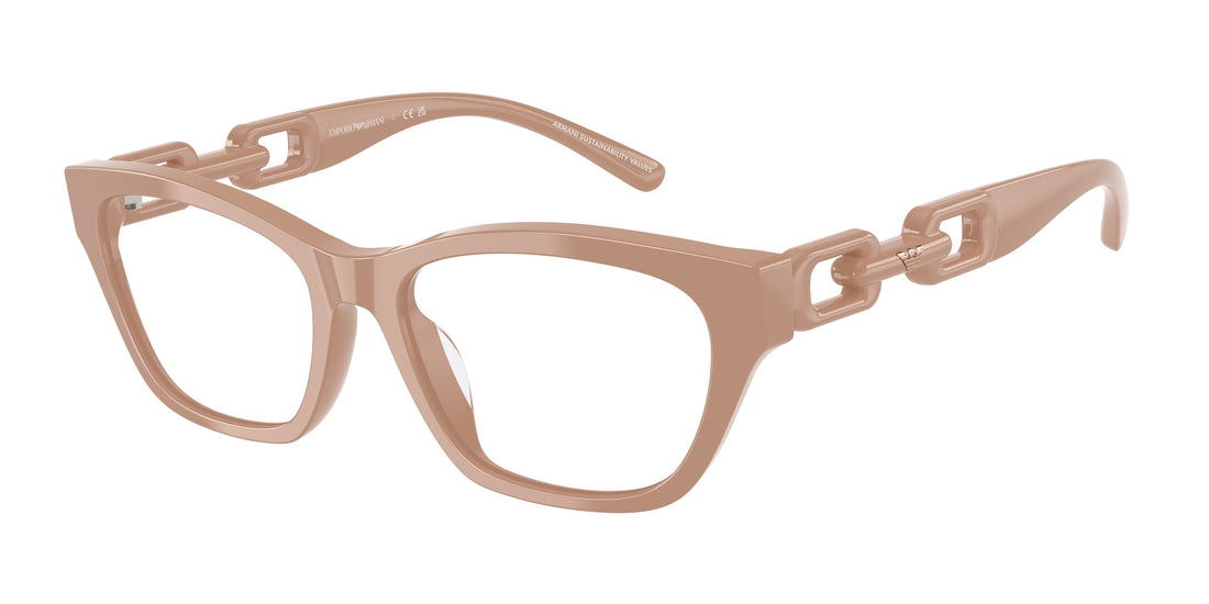 Óculos graduados emporio armani ea3223u 5146 marrón cat eye femenino tamanho 54mm - Vista principal